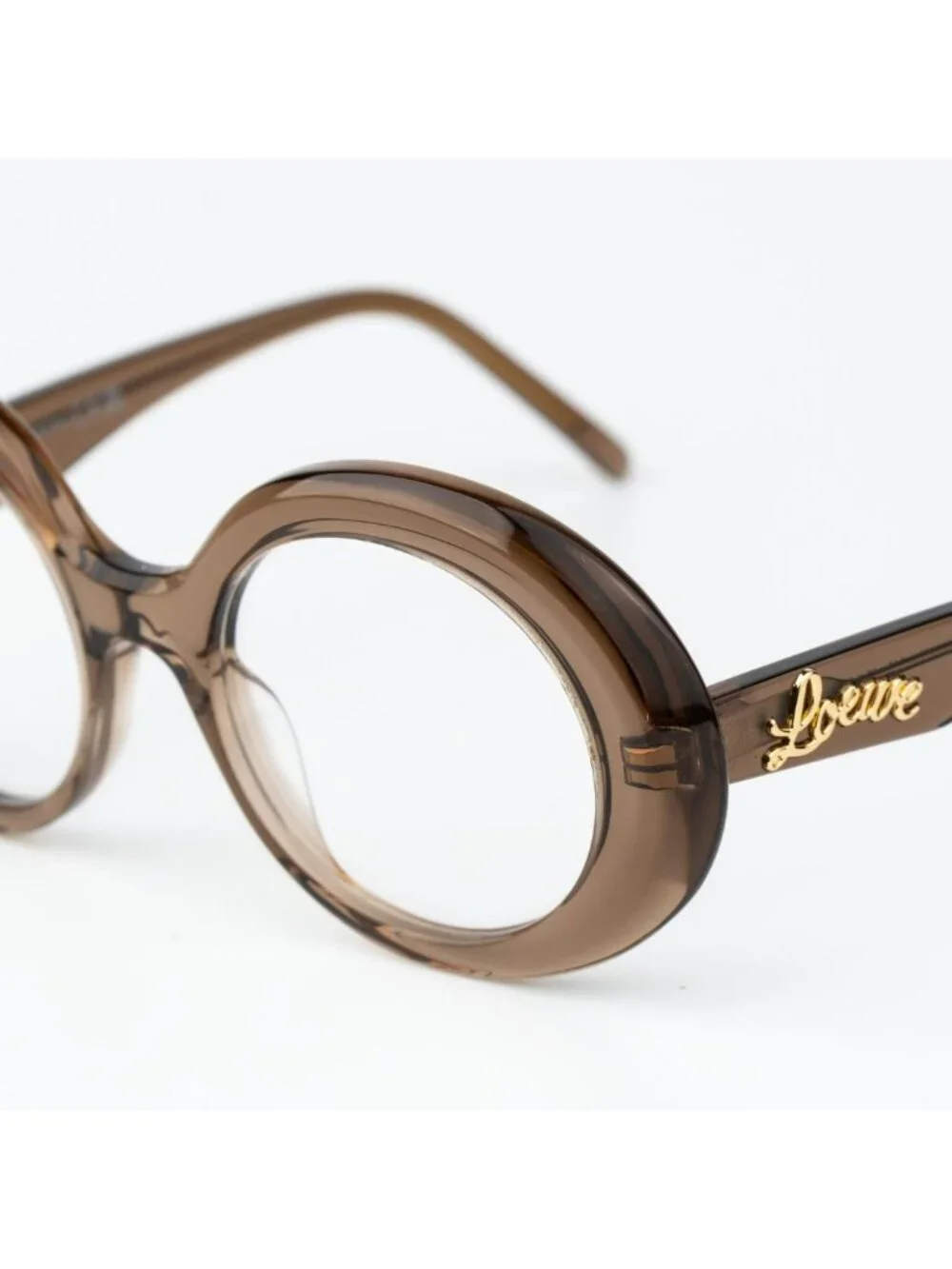 Loewe CURVY Women Sunglasses Brown Round LW50046I 045 NEW AUTHENTIC